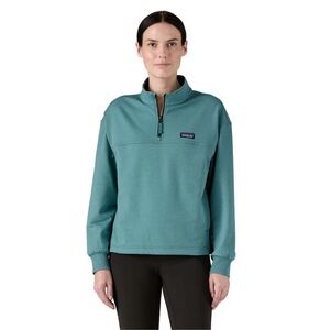 Patagonia Teal Quarter-Zip Fleece